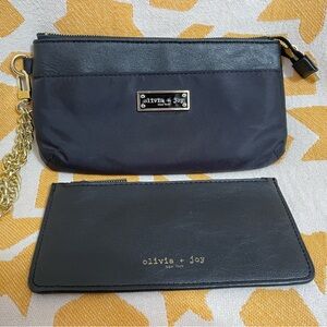 Olivia + Joy  Wristlet with matching insert Color=black